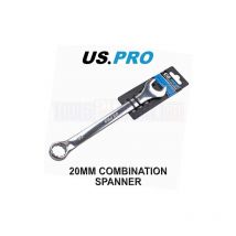 Tools 20mm Combination Spanner Polished Chrome Vanadium 3512 - Us Pro