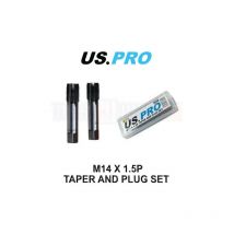 Us Pro - Tools M14 x 1.5mm Thread Taper & Plug Set - hss Thread Repair Tap 2658
