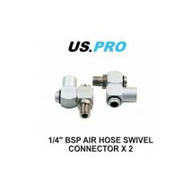 Tools Z-Swivel Air Line Hose Connector 1/4'' bsp x 2 8319 - Us Pro