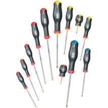 324 SH12 Juego 12 destornilladores tornillos ranurados huella en cruz - Usag