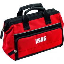 Usag – 590007 – Leere Werkzeugtasche 31 x 14 x 22 cm – strapazierfähiges Gewebe – ergonomisches Design – 8 l Fassungsvermögen