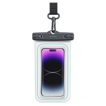 Usams 7 pouces IP68 sac étanche pour téléphone écran tactile flottant avec lanière pour téléphones jusqu'à 6,7 pouces pour Samsung Galaxy S23 Ultra
