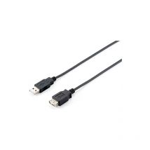 Equip - usb câble d'extension usb/a/h vers usb/a/m - 5m - noir