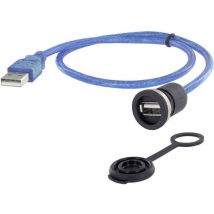 Encitech - usb 2.0 type a embase femelle de chassis 1310-1002-02 M16 1 pc(s)