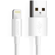Câble USB-A - Lightning MFI 1,8 m, certifié blanc