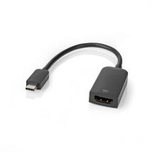 Nedis - Usb c adapter usb 32 gen 1 usb c stecker hdmi buchse 4k60hz 020 m rund vernickelt pvc schwarz box 88302235 88302235 88302235 88302235 88302235