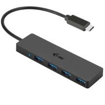 Usb-c hub i-tec avec 4 Ports usb 3.0 avec Câble Intégré 20cm