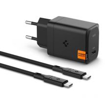 Spigen - usb-c Netzladegerät pd 3.0 pps 65W + usb-c Kabel - Schnellladegerät Schwarz