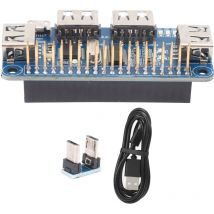 Usb Expansion Board Module with Changeable Interface Hub Splitter for Raspberry Zero/Zero W/3B+
