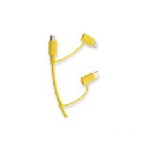 Pantone - esprinet Kabel 3 en 1 (1,2 m, usb-c, Lightning- und Micro-USB-Stecker, in einem Kabel, Ausgangsleistung bis zu 2,4 a, usb-c Wendeadapter