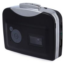 Debuns - usb Tape Signal Converter Tape to MP3 Cassette player Walkman Stereo Straight to usb Stick, Black-,de