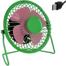Markenartikel - usb Ventilator Table Mini Fan Tilt Office pc Computer Metal Portable Laptop Desk Green