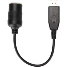 Usb vers Voiture, Port vers Prise Femelle usbc Allume-Cigare 12 v pour équipement électronique Automobile - Sjlerst