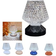 Usb Wiederaufladbare Touch Kristall Effekt Tischlampe Rgb Led Licht Fernbedienung