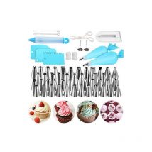 Shmshng - Ustensile de barbecue--62 Pièces Douilles Patisserie , Kit de Patisserie 25 Douilles, Poche à Douille Silicone, Spatule à Glaçage &