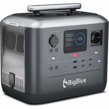 Bigblue - USV-Funktion & Schnelllade] 1075Wh Tragbare Powerstation, cellpowa 1000 Solar-Generator mit 1000W AC-Ausgängen, PD45W/100W Schnelllade