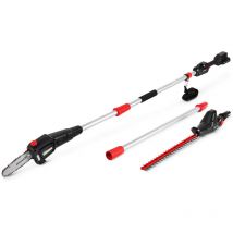 Utensile elettrico multifunzione con batteria 20V motosega+ tagliasiepi 3-1 Greencut