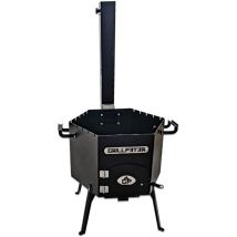 Grillpeter - Utschak Dauren mit Abzugsrohr Feuerofen für Kazan Schaschlik Grillgemüse Hexagon Uchag 45D