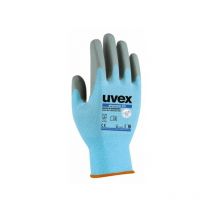 Gants de manutention Uvex Phynomic C3 taille 8, Résistant aux coupures, 1 Paire, Bleu ( Prix pour 1 paire )