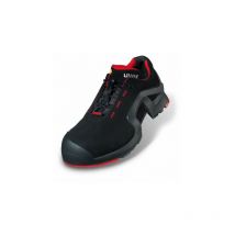 Uvex - Baskets de sécurité 1 Unisexe, t 47 Noir, Rouge, Antistatiques ( Prix pour 1 paire )