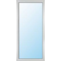 Uw 0,86 PORTE FINESTRA PVC, ad anta ribalta, larghezza 100 cm, altezza 200 cm, triplo vetro, bianco/bianco, sinistra, dimensioni varie