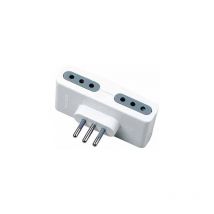 Adaptateur multiple électrique 4 prises 10A 2P+T norme italienne - sku 8725 - V-tac