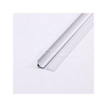 Aluminiumprofil 2mt 15,8x15,8 fÜr weiße led-streifen vt-8109-w 3369
