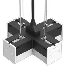 Connecteur en forme de x 12W Couleur Noir 6500K - V-tac