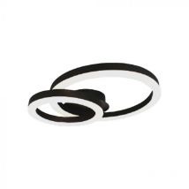 V-tac plafonnier led deux anneaux 20w 3000k noir vt-7787 - 7000