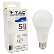 Ampoule V-tac 163 led ampoule sphe're E27 17 w 1521 lm 4000 k Blanc Naturel par samsung