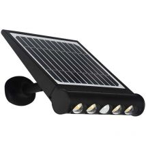 Lampe de jardin led 8W avec panneau solaire 4000K avec capteur pir IP65