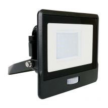 Projecteur led Extérieur Avec Détecteur 30W IP65 Samsung Chip Noir V-tac pro VT-138S - 100 ° - Blanc froid - 6500K