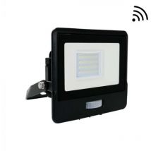 Projecteur led extérieur Avec Détecteur 20W IP65 Samsung Chip Noir V-tac pro VT-128S - 100 ° - Blanc chaud - 3000K
