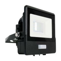 Projecteurs LED avec capteur PIR - Noir - Samsung - IP65 - 10W - 735 Lumens - 6500K - 5 Years - Model No : - VT-118S-B