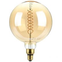 VT-2158D Ampoule globe 8W E27 xl G200 double spirale verre ambré 1800K Dimmable – sku 217462 - V-tac
