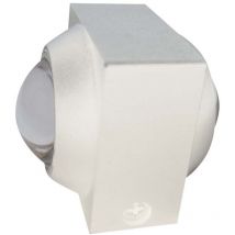 Applique led 2W à double faisceau lumineux Corps blanc 4000K IP54
