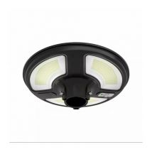V-tac VT-45W lampione led da giardino con pannello solare 15W IP65 sensore di movimento e crepuscolare - sku 5150 / 5151 Bianco Freddo