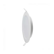 Spot led Encastrable Extra-plat D110 6W Rond Blanc Avec Transfo V-tac VT-61006 - Blanc chaud - 3000K