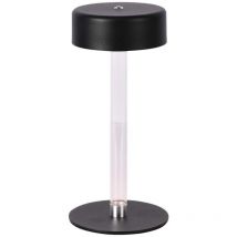 Lampe de Table 3W rechargeable Noir et Blanc Transparent Tactile Dimmable 3en1 - 10570 - V-tac
