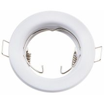 Clareo - Portalámparas Led Empotrable Redondo V-tac Gu10 Y Gu5.3 (mr16), Color Blanco (caja De 2 Unidades)