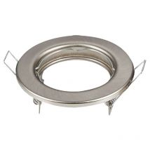 Pack 2 AROs fijos hierro redondo encastrable niquel satinado