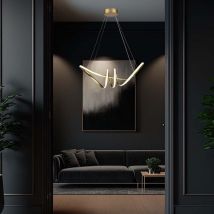 Suspension Gold Designer - Champagne - IP20 - 24W - 3240 Lumens - 3000K