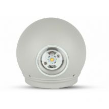 LED-Kugel-Wandleuchte 6W 110LM/W Doppelter Lichtstrahl Farbe Grau 3000K IP65