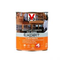 Protettivo Completo Expert Vernice Solvente per Legno Finestre Infissi Travi - Formato: 0,75 Lt - Colore: Wengè - V33
