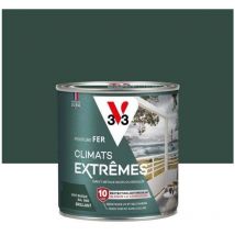 V33 - Peinture fer extérieur Climats extrêmes vert basque brillant 0.5 l