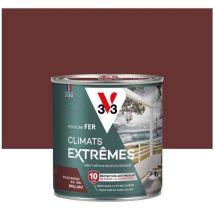 V33 - Peinture fer extérieur Climats extrêmes rouge basque brillant 0.5 l