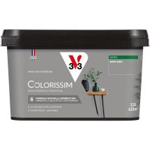 Peinture murale intérieure Colorissim V33 Gris zinc Satin 2,5L