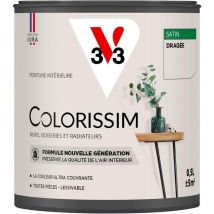 Peinture murale intérieure Colorissim V33 Dragée Satin 0,5L