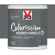 Peinture Multi-supports V33 Colorissim Satin Gris Ardoise 0,5 l