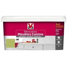 Rénovation Meubles Cuisine (Bois vernis-Mélaminés-Stratifiés) Satin Absinthe 2 l - V33